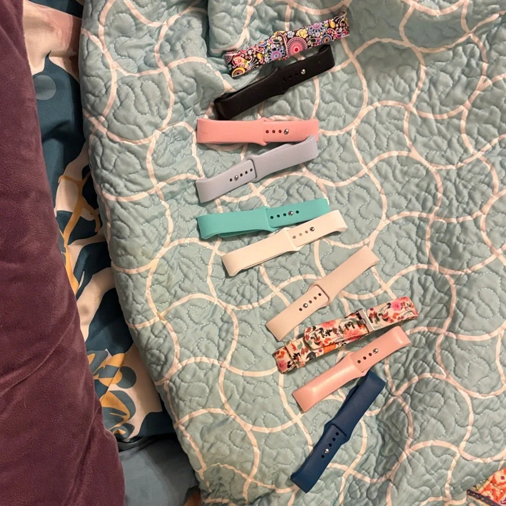 Apple Watch Pink and Blue Wearable Wristbands